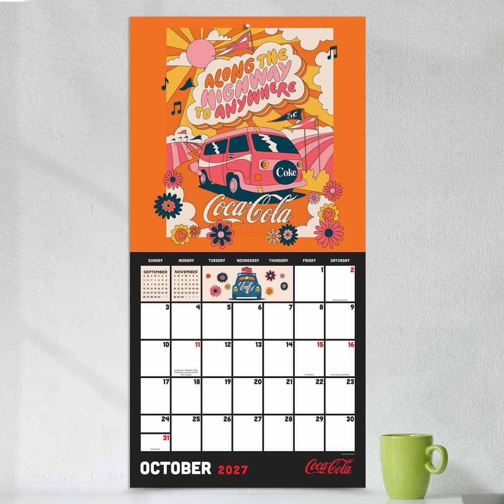 Coca-Cola Red Mixtape 2027 Wall Calendar Fourth Alternate Image