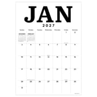 image Medium Art Poster 2027 Wall Calendar Main Product Image