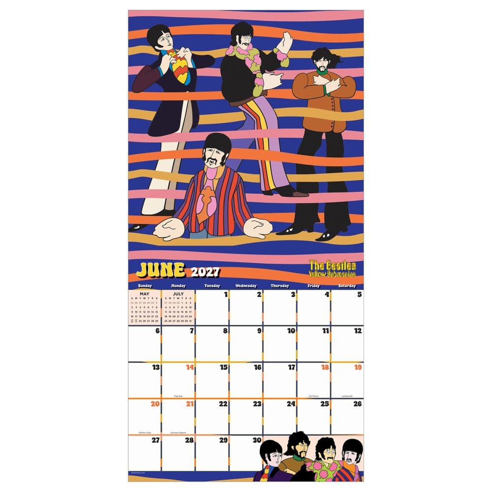 The Beatles Yellow Submarine 2027 Wall Calendar Third Alternate Image