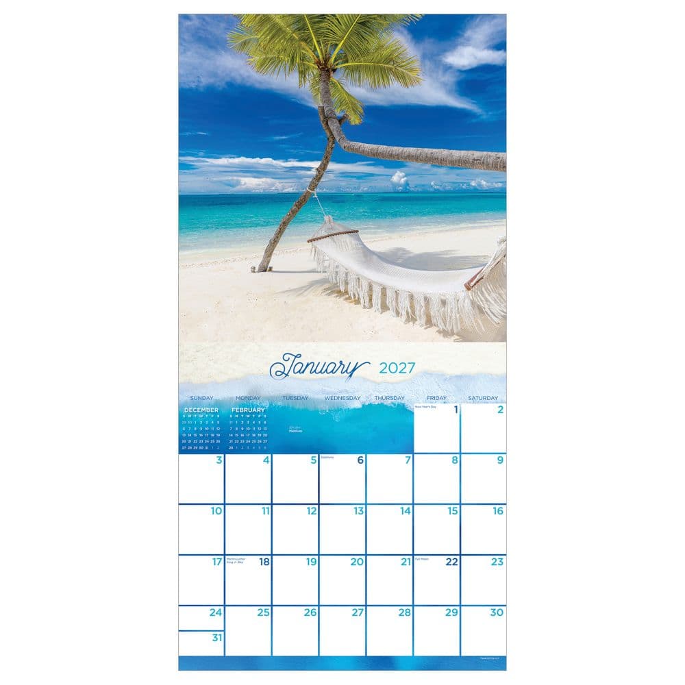 Tropical Escapes 2027 Wall Calendar Second Alternate Image