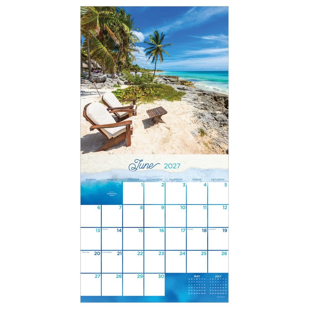 Tropical Escapes 2027 Wall Calendar Third Alternate Image