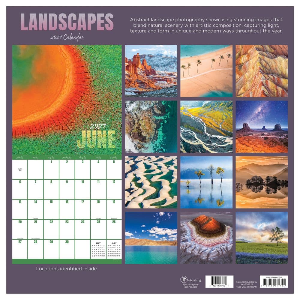 Landscapes 2027 Wall Calendar First Alternate Image