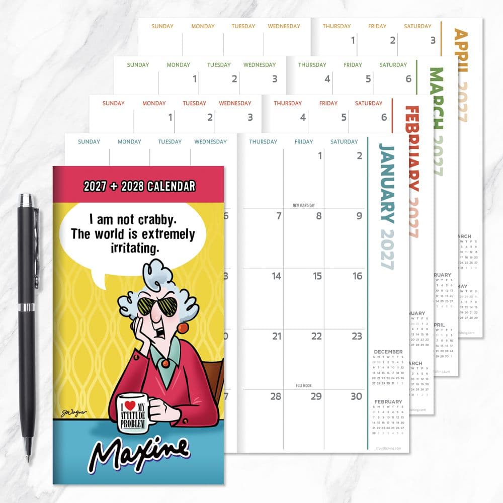 Maxine 2027 2 Year Monthly Pocket Planner Seventh Alternate Image