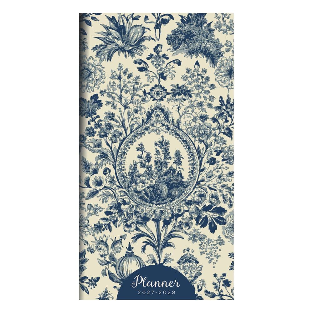 Blue Toile 2027 2 Year Monthly Pocket Planner Main Product Image