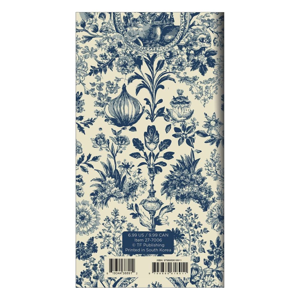 Blue Toile 2027 2 Year Monthly Pocket Planner First Alternate Image