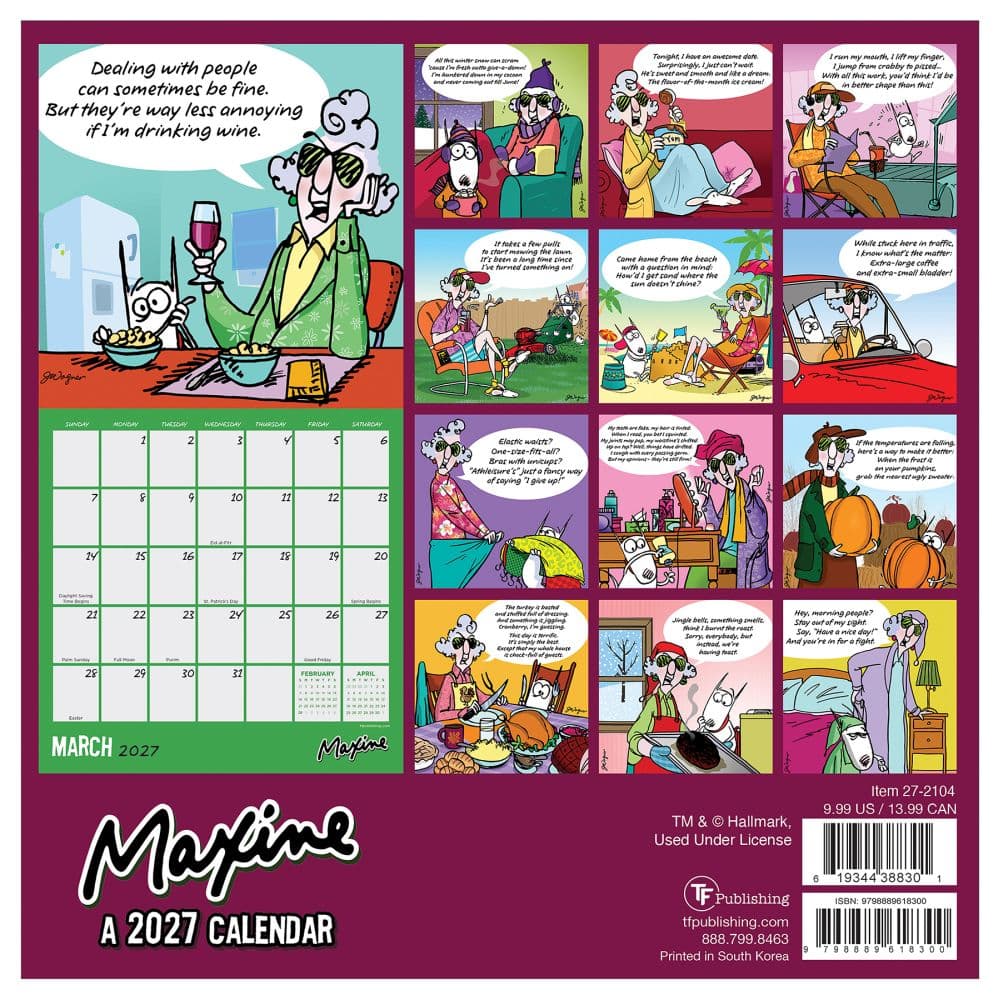 Maxine 2027 Mini Wall Calendar First Alternate Image