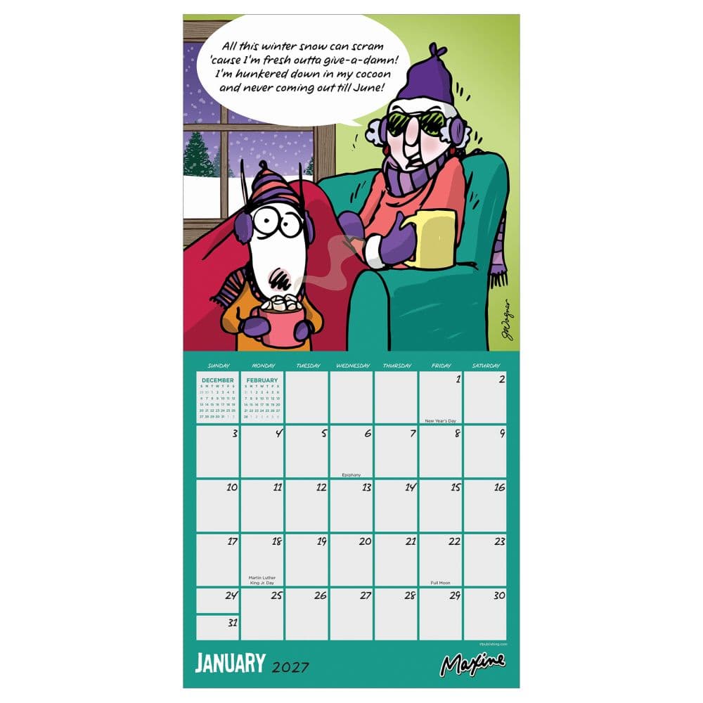 Maxine 2027 Mini Wall Calendar Second Alternate Image