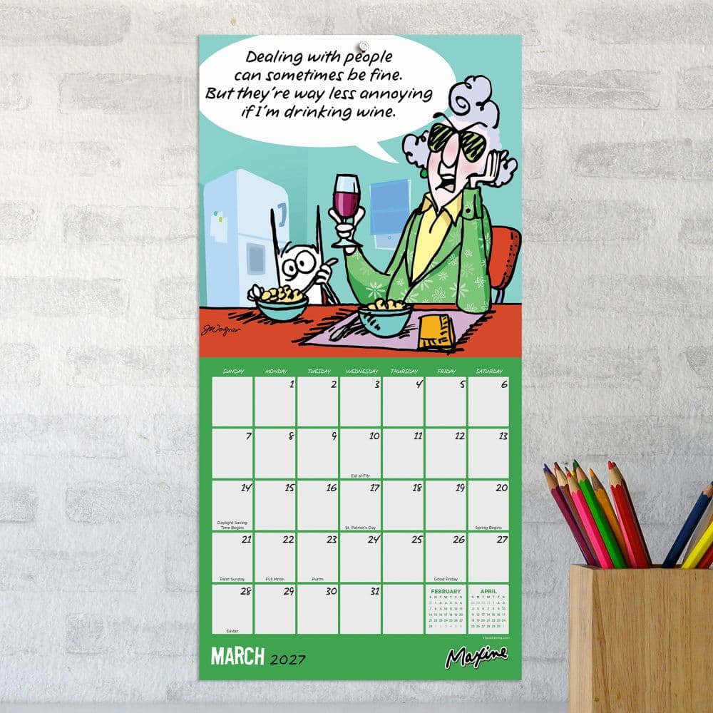 Maxine 2027 Mini Wall Calendar Fourth Alternate Image