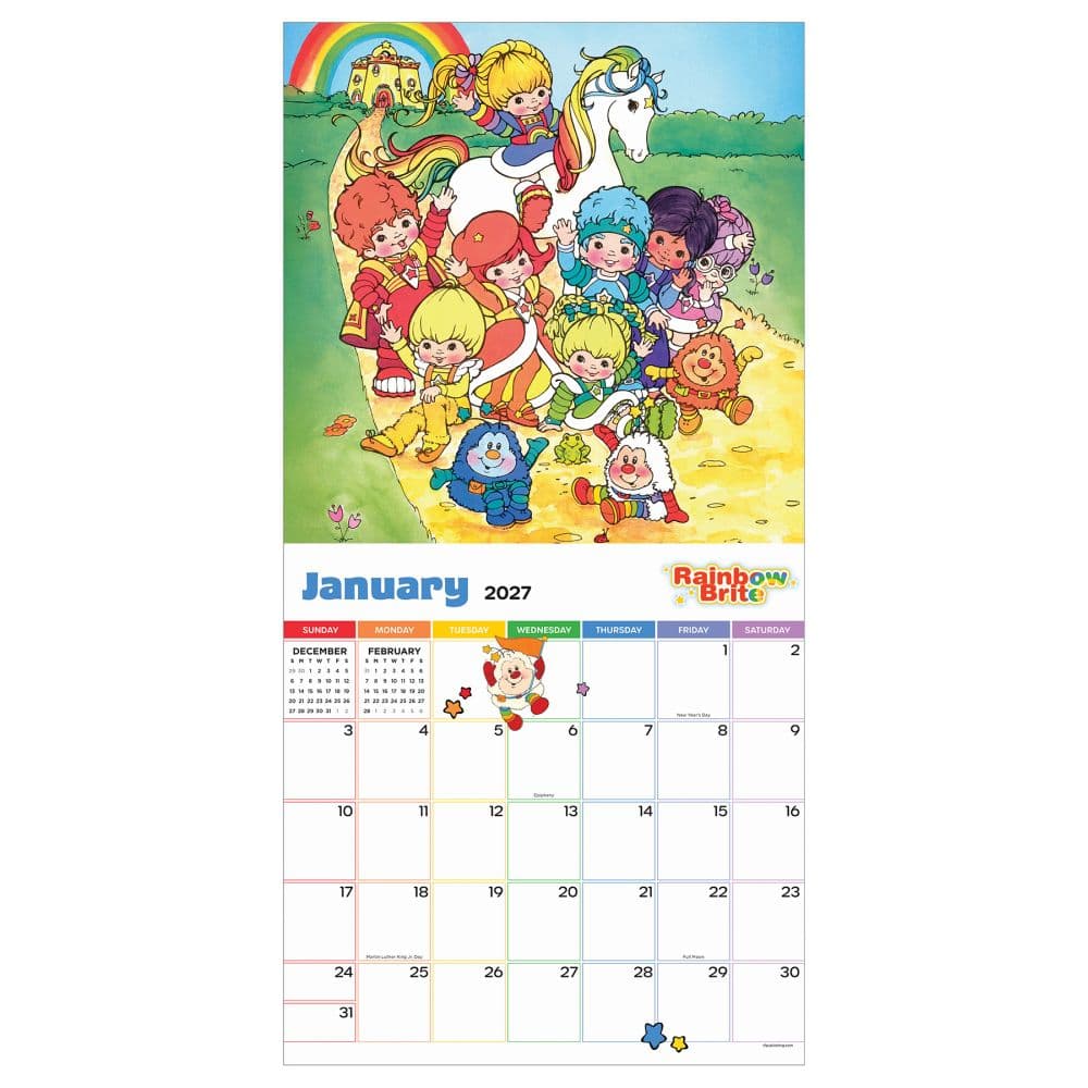 Rainbow Brite 2027 Wall Calendar Second Alternate Image