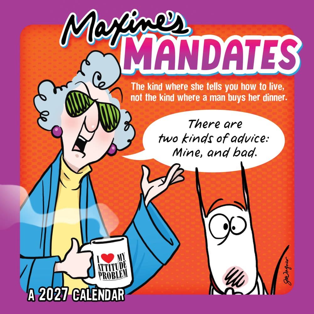 Maxine 2027 Wall Calendar Main Product Image