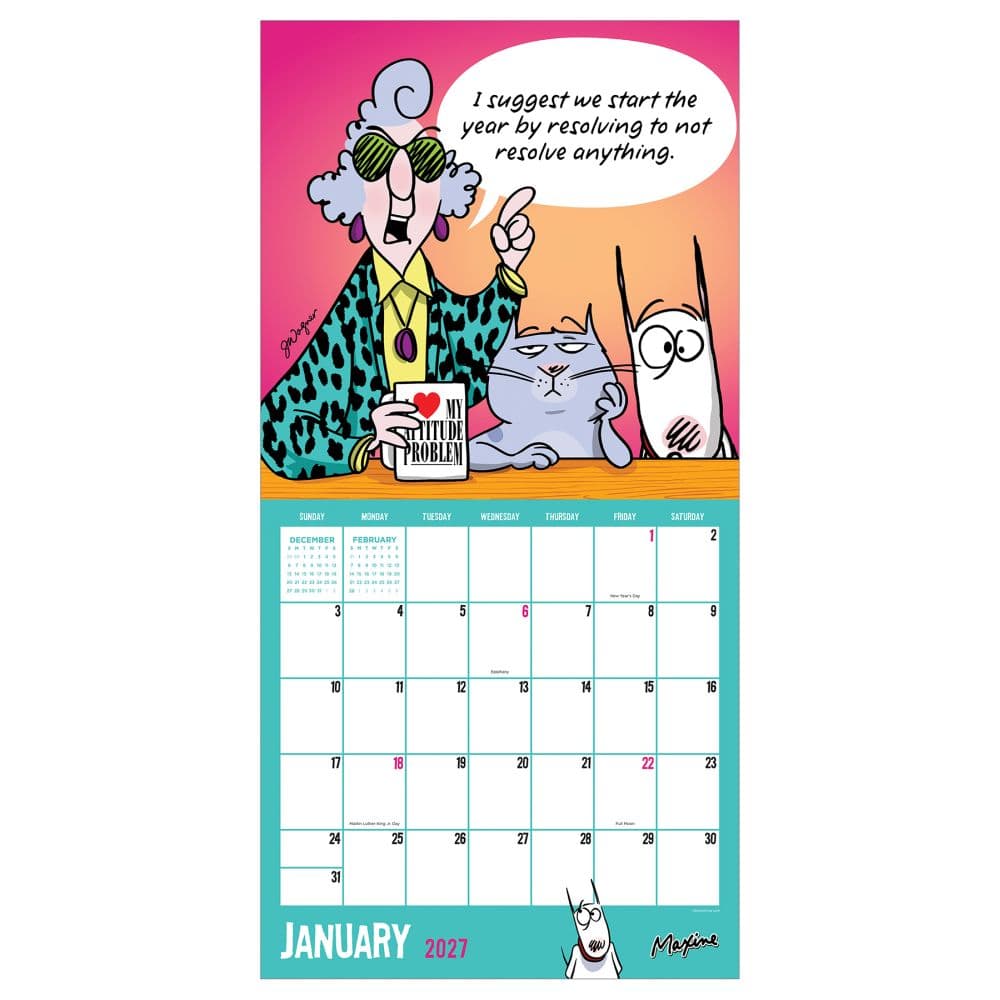 Maxine 2027 Wall Calendar Second Alternate Image