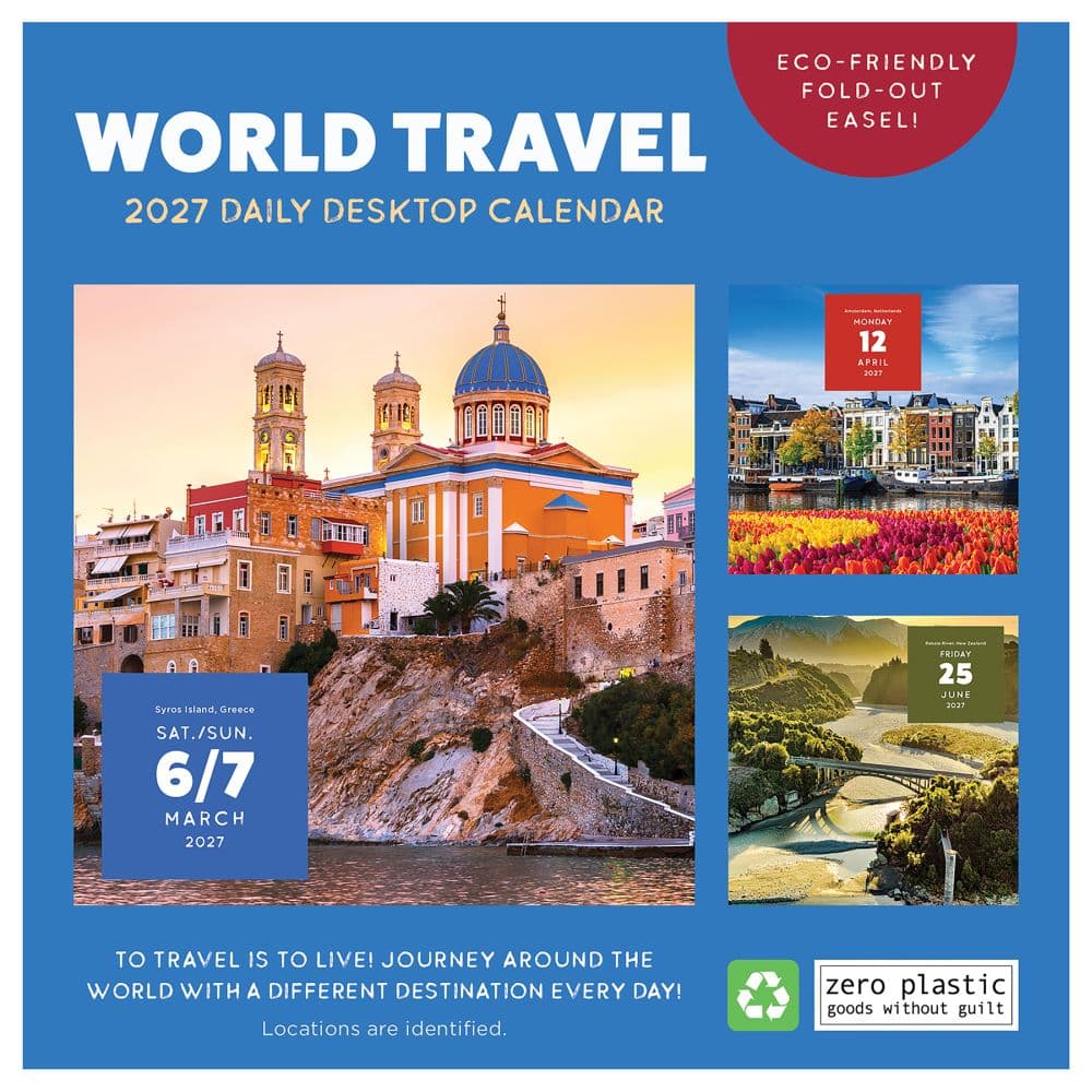 World Travel 2027 Desk Calendar First Alternate Image