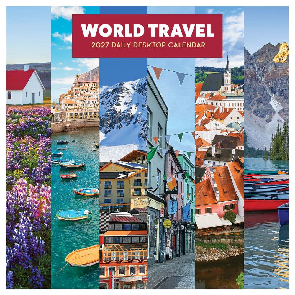 World Travel 2027 Desk Calendar Fourth Alternate Image