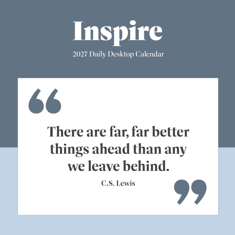 Inspire 2027 Desk Calendar Main Product Image