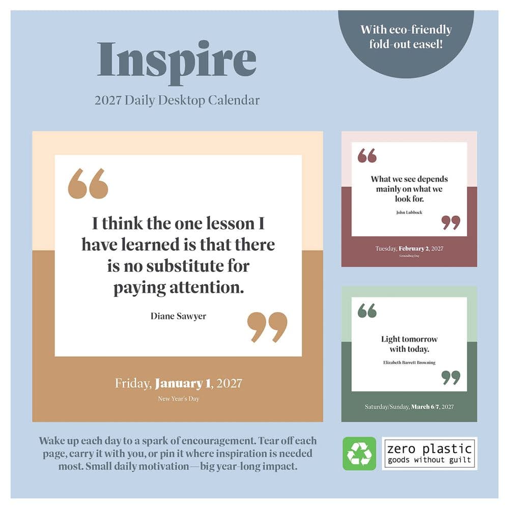 Inspire 2027 Desk Calendar First Alternate Image