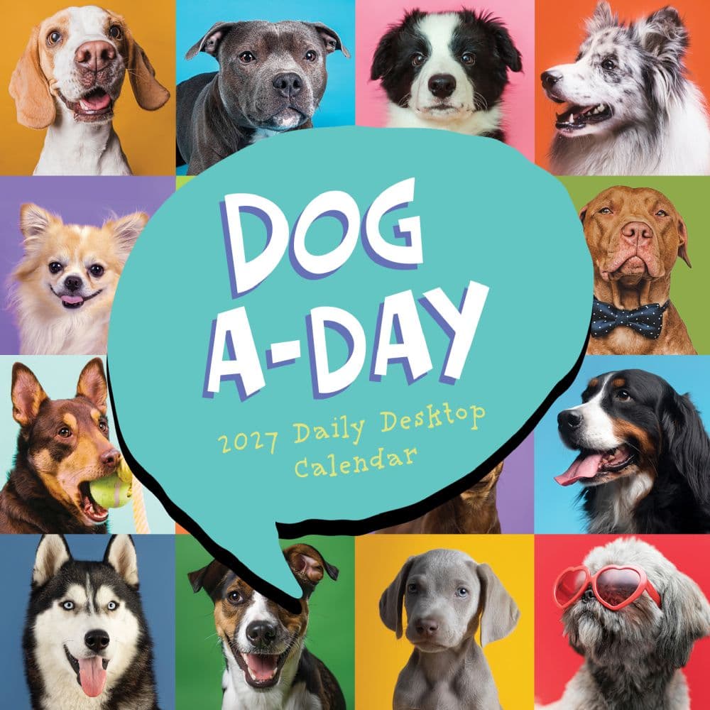 Dog A Day 2027 Desk Calendar Main Product Image
