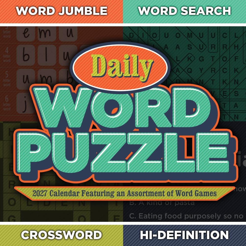 image Daily Word Puzzle 2027 Desk Calendar Main Product Image