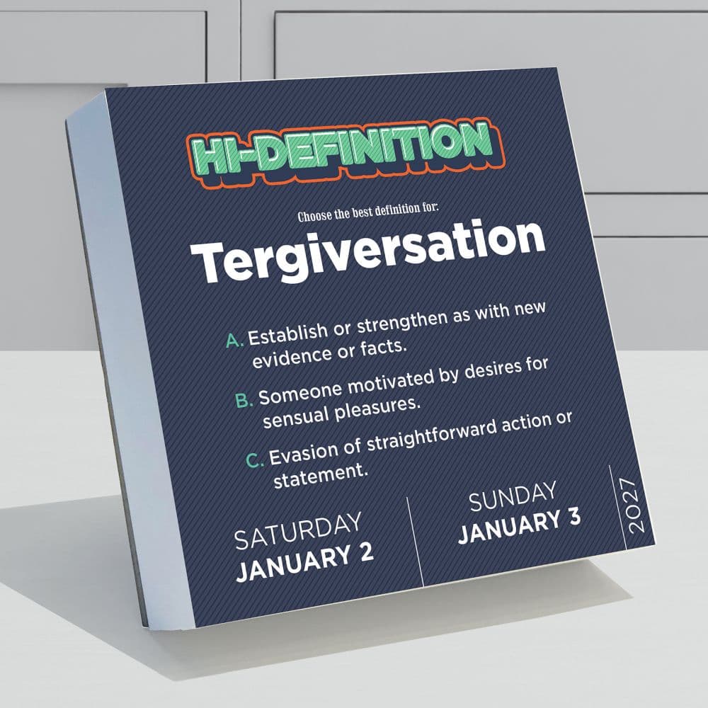 Daily Word Puzzle 2027 Desk Calendar Second Alternate Image