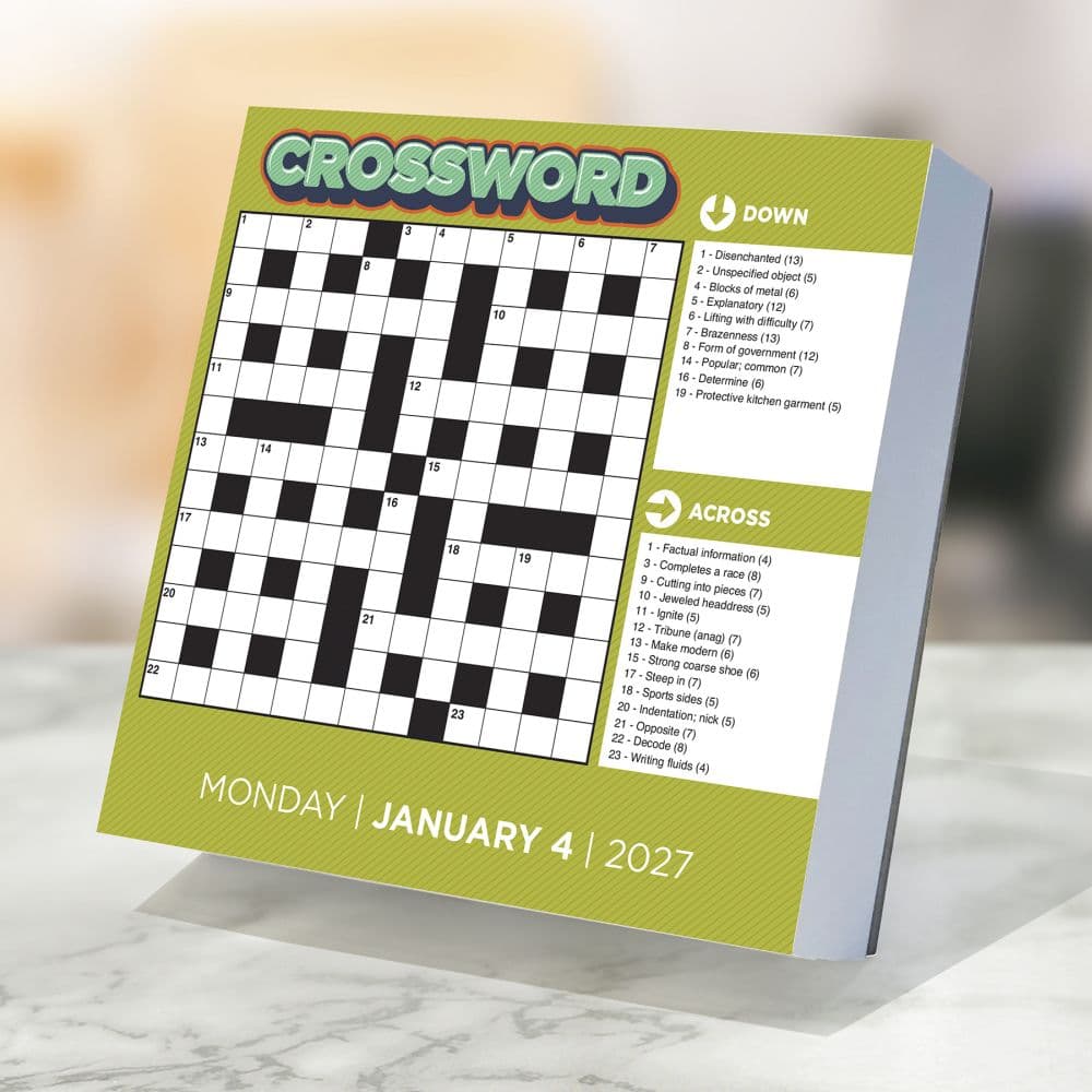 Daily Word Puzzle 2027 Desk Calendar Third Alternate Image