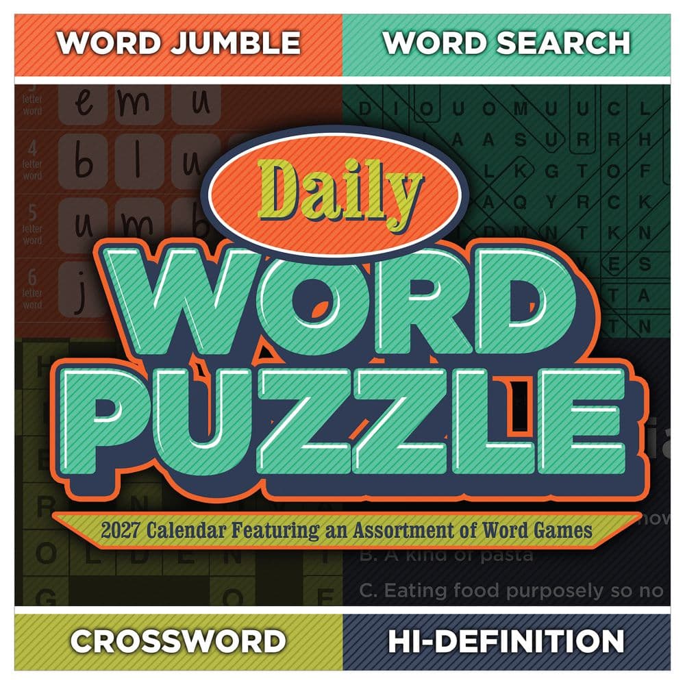 Daily Word Puzzle 2027 Desk Calendar Fourth Alternate Image