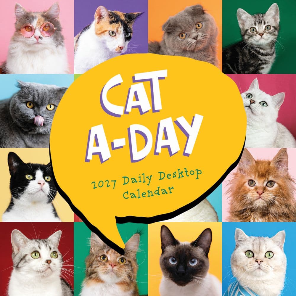 Cat A Day 2027 Desk Calendar Main Product Image