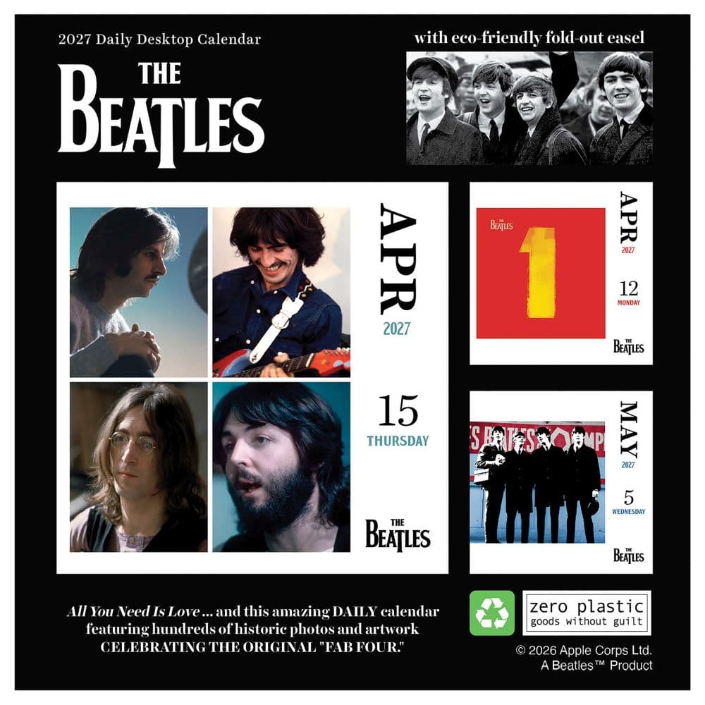 The Beatles 2027 Desk Calendar First Alternate Image