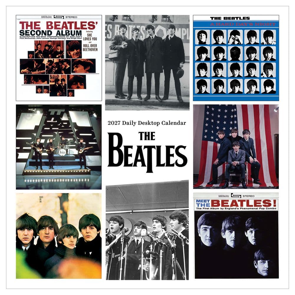 The Beatles 2027 Desk Calendar - Calendars.com