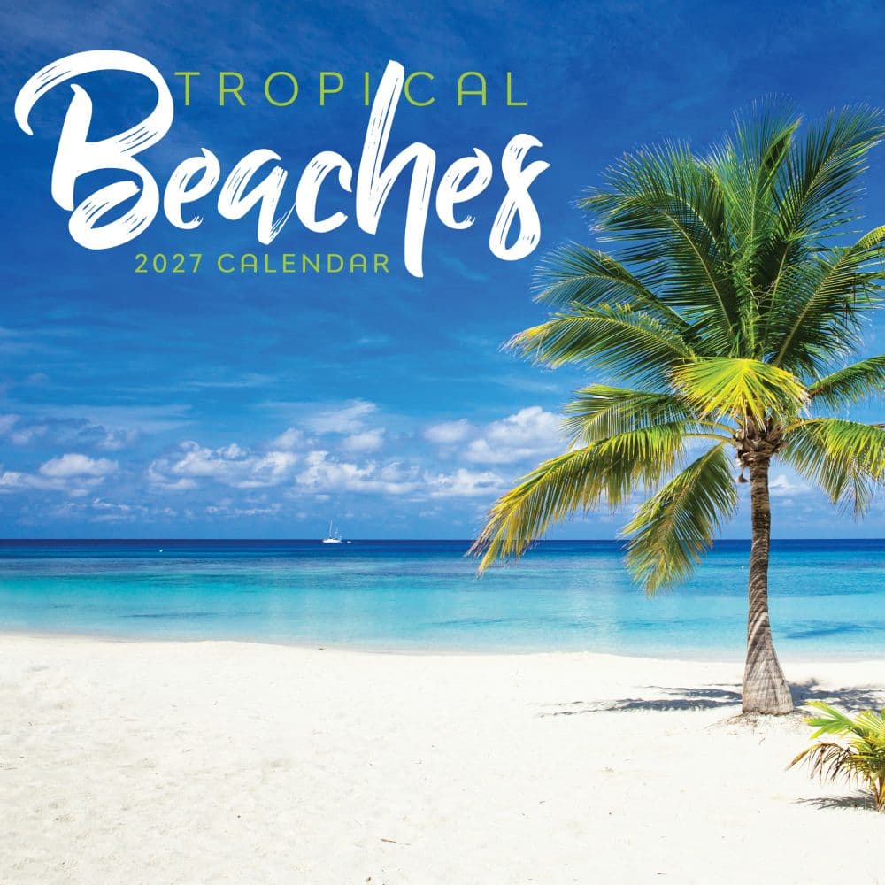 Tropical Beaches 2027 Mini Wall Calendar Main Product Image