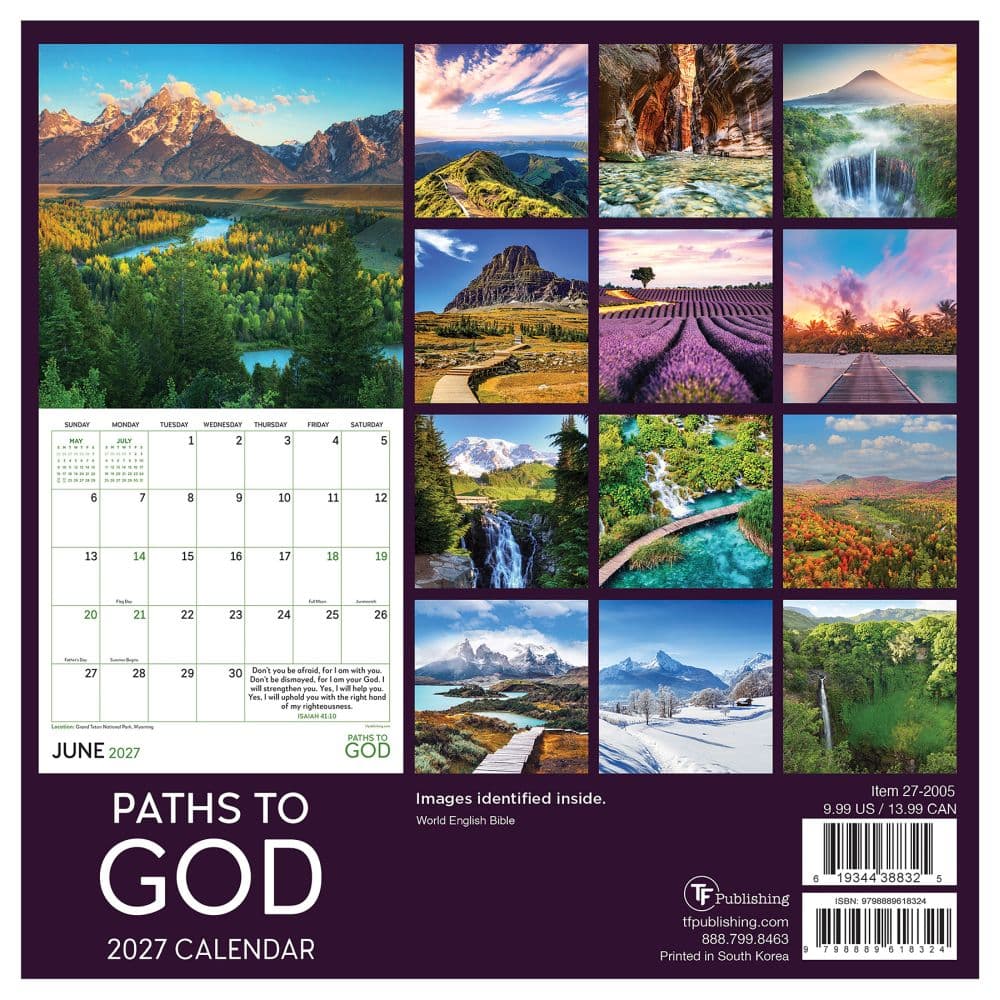 Paths to God 2027 Mini Wall Calendar First Alternate Image