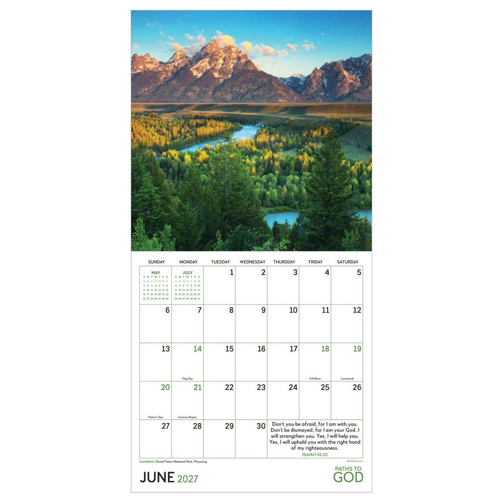 Paths to God 2027 Mini Wall Calendar Third Alternate Image
