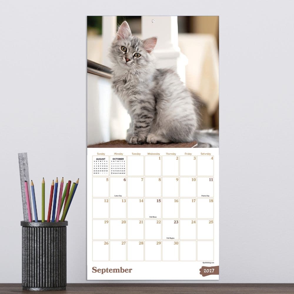 Kittens 2027 Mini Wall Calendar Fourth Alternate Image