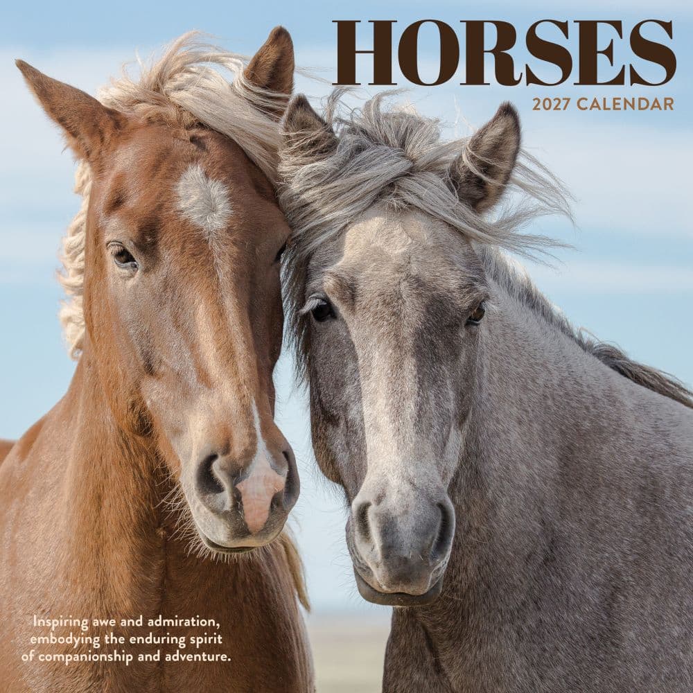 Horses 2027 Mini Wall Calendar Main Product Image