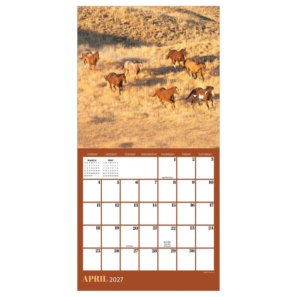 Horses 2027 Mini Wall Calendar Second Alternate Image