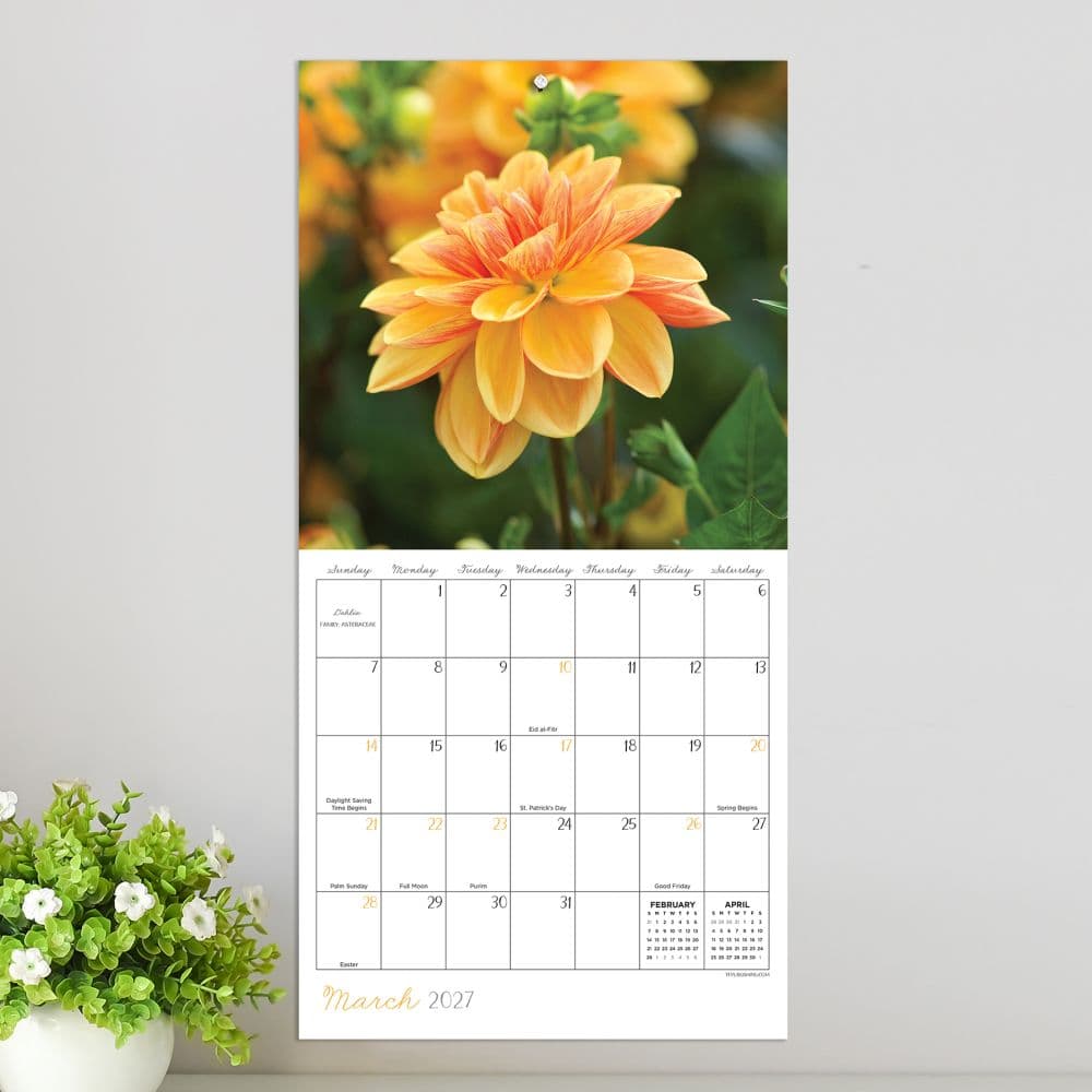 Flowers 2027 Mini Wall Calendar Fourth Alternate Image