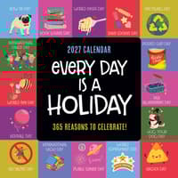 image Every Days A Holiday 2027 Mini Wall Calendar Main Product Image