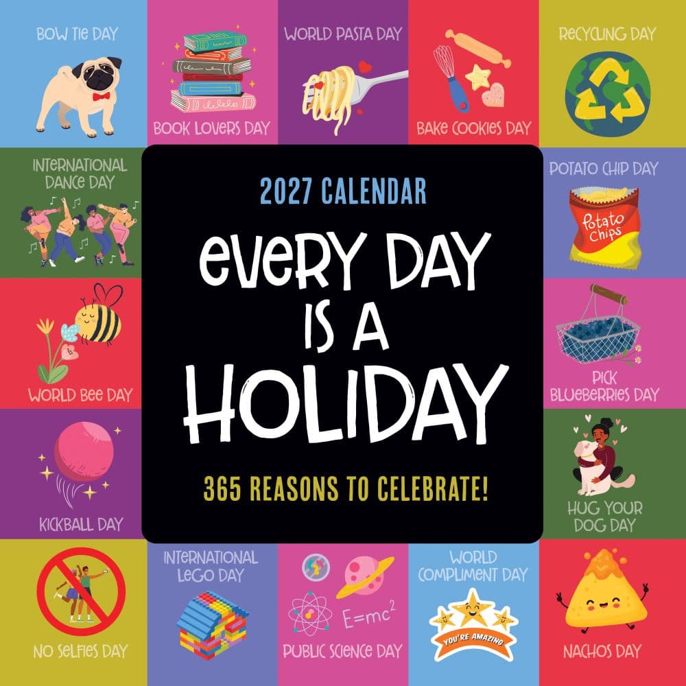 image Every Days A Holiday 2027 Mini Wall Calendar Main Product Image