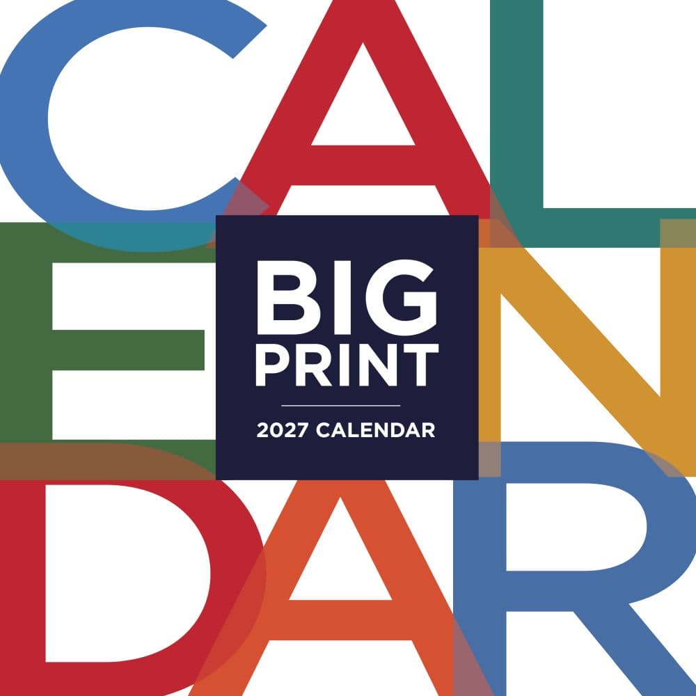 Big Print 2027 Mini Wall Calendar Main Product Image