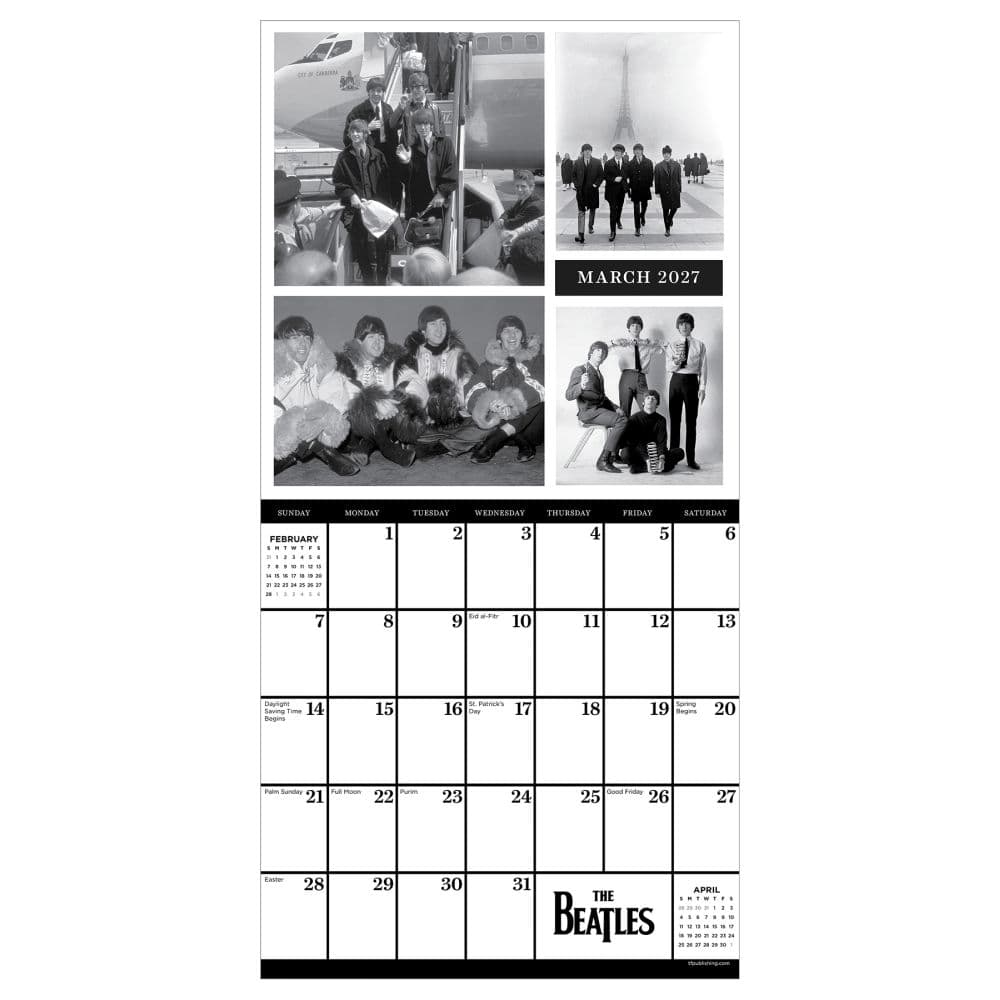 The Beatles 2027 Mini Wall Calendar Third Alternate Image