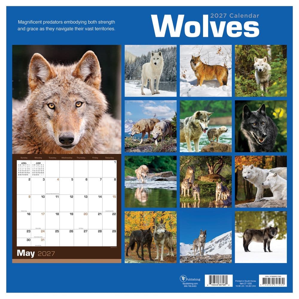 Wolves 2027 Wall Calendar First Alternate Image