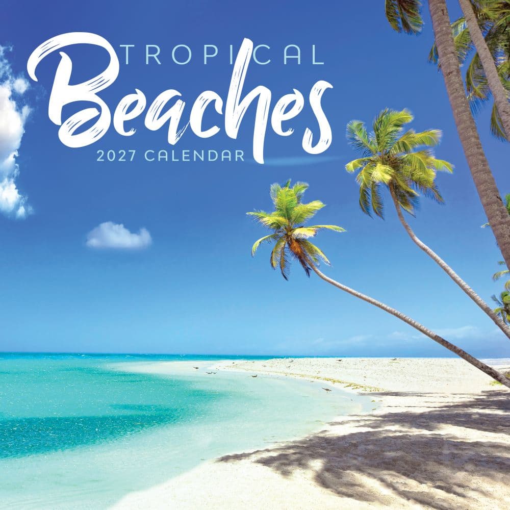 Tropical Beaches 2027 Wall Calendar Main Product Image