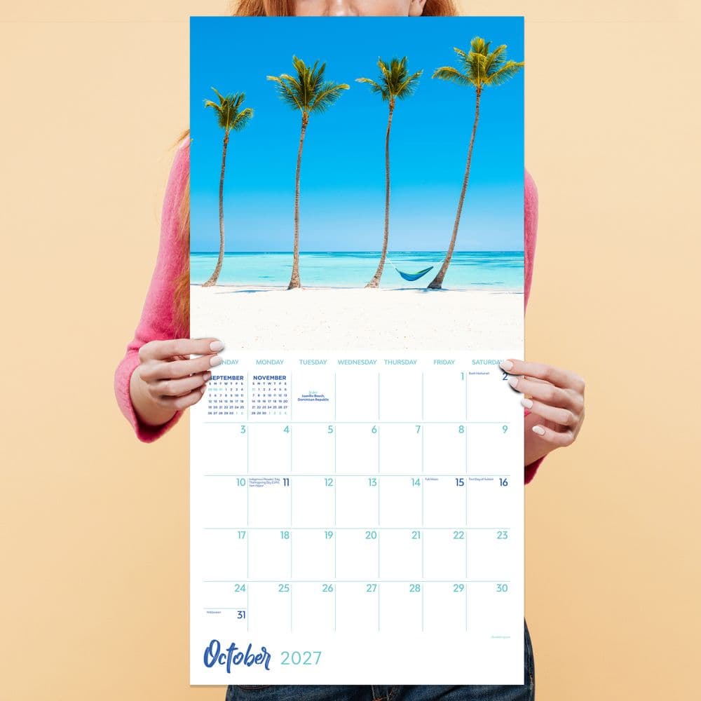 Tropical Beaches 2027 Wall Calendar Fifth Alternate Image