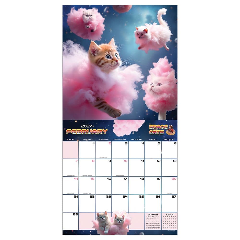 Space Cats 2027 Wall Calendar Third Alternate Image