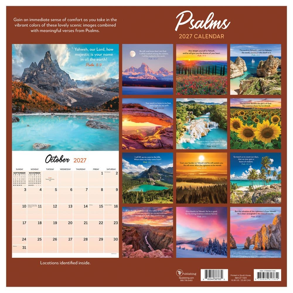 Psalms 2027 Wall Calendar First Alternate Image