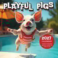 image Playful Pigs 2027 Wall Calendar Main Product Image