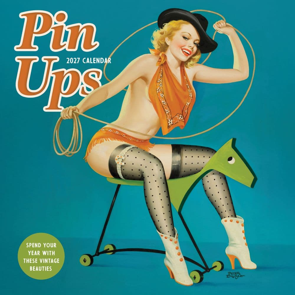 Tf Publishing Paper Goods 2027 PinUps Wall Calendar - Multicolor