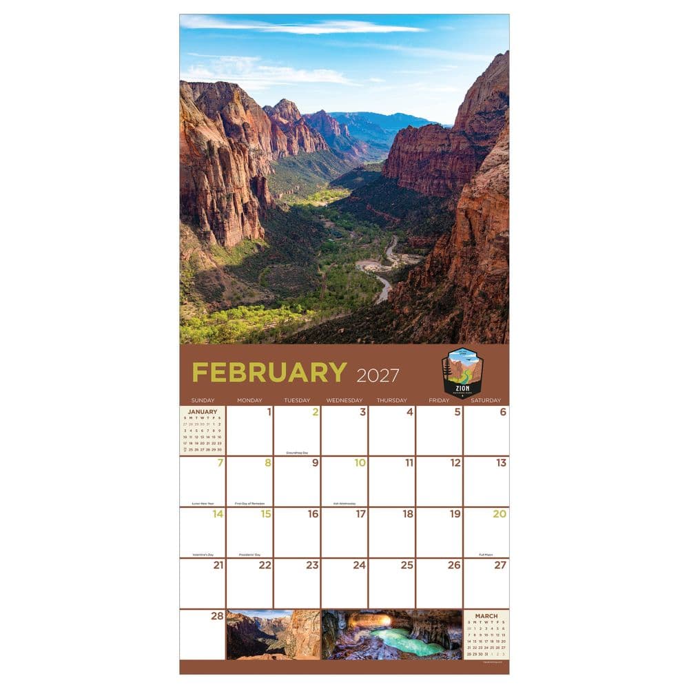 National Parks 2027 Wall Calendar Second Alternate Image