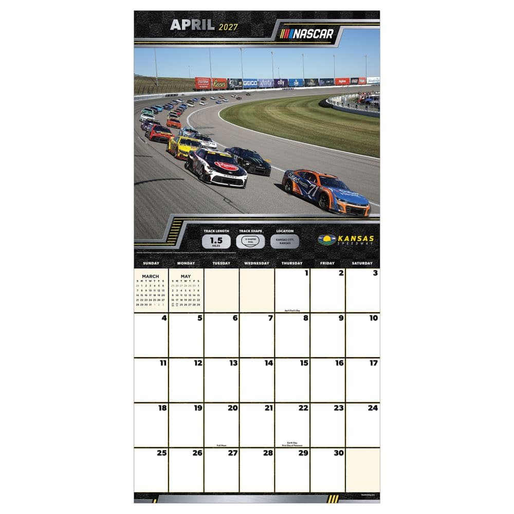 Nascar Tracks 2027 Wall Calendar Third Alternate Image