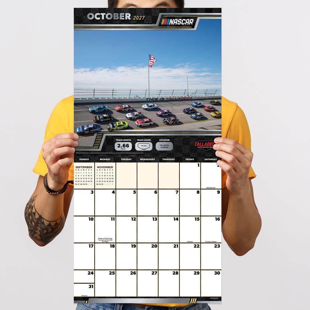 Nascar Tracks 2027 Wall Calendar Fifth Alternate Image