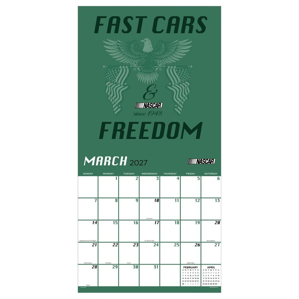 Nascar Trend 2027 Wall Calendar Second Alternate Image