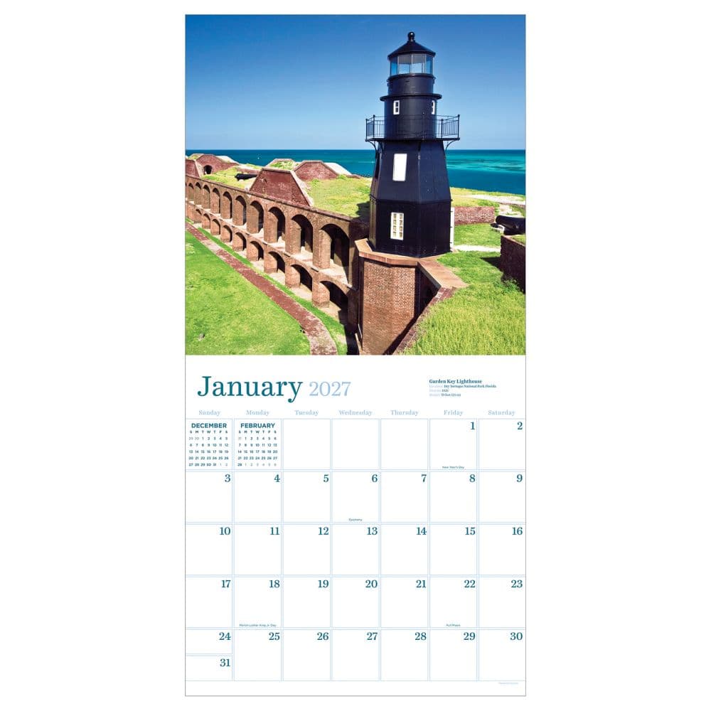 Lighthouses 2027 Wall Calendar Second Alternate Image